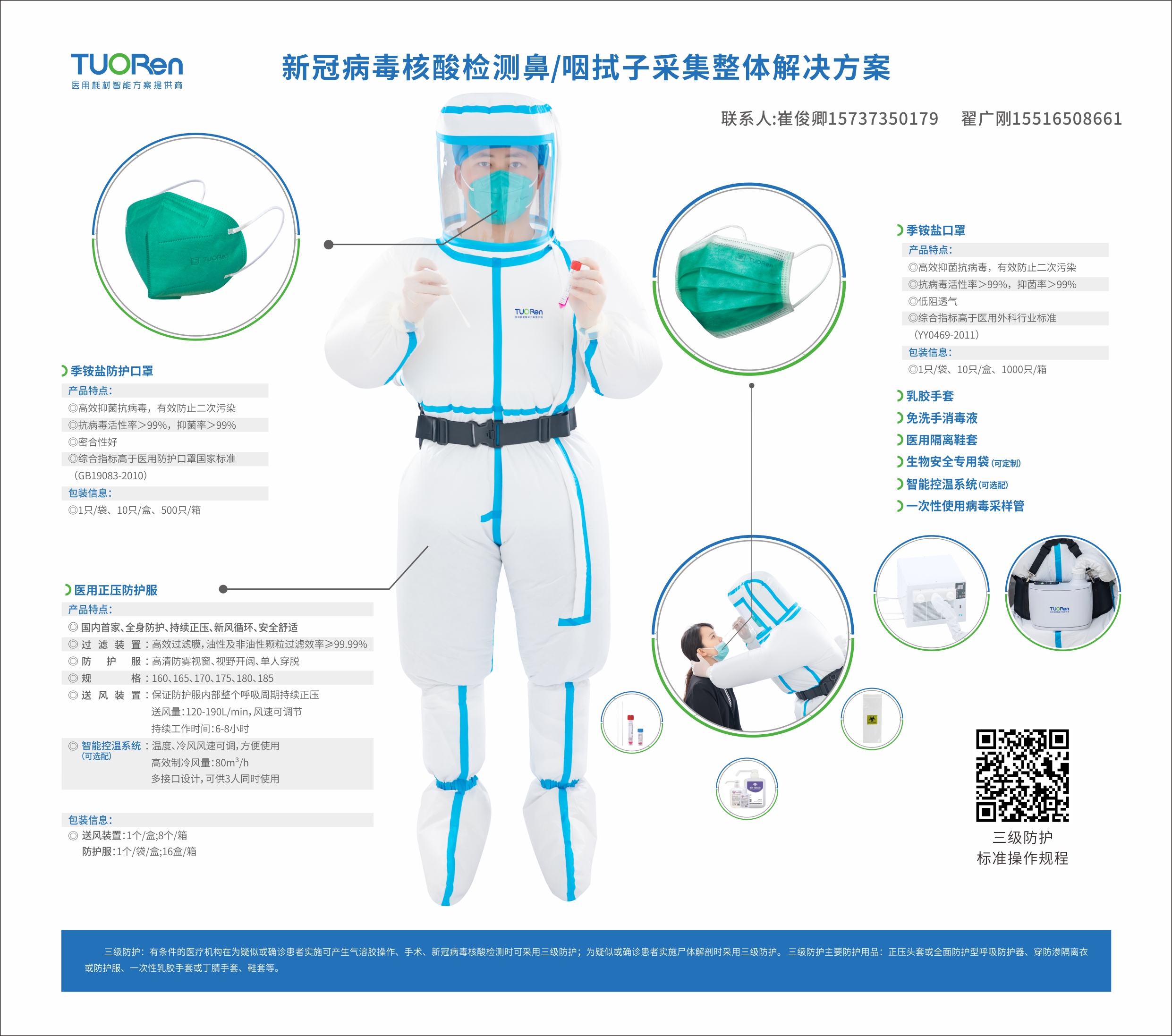 新冠核酸采樣三級防護(hù)產(chǎn)品解決方案