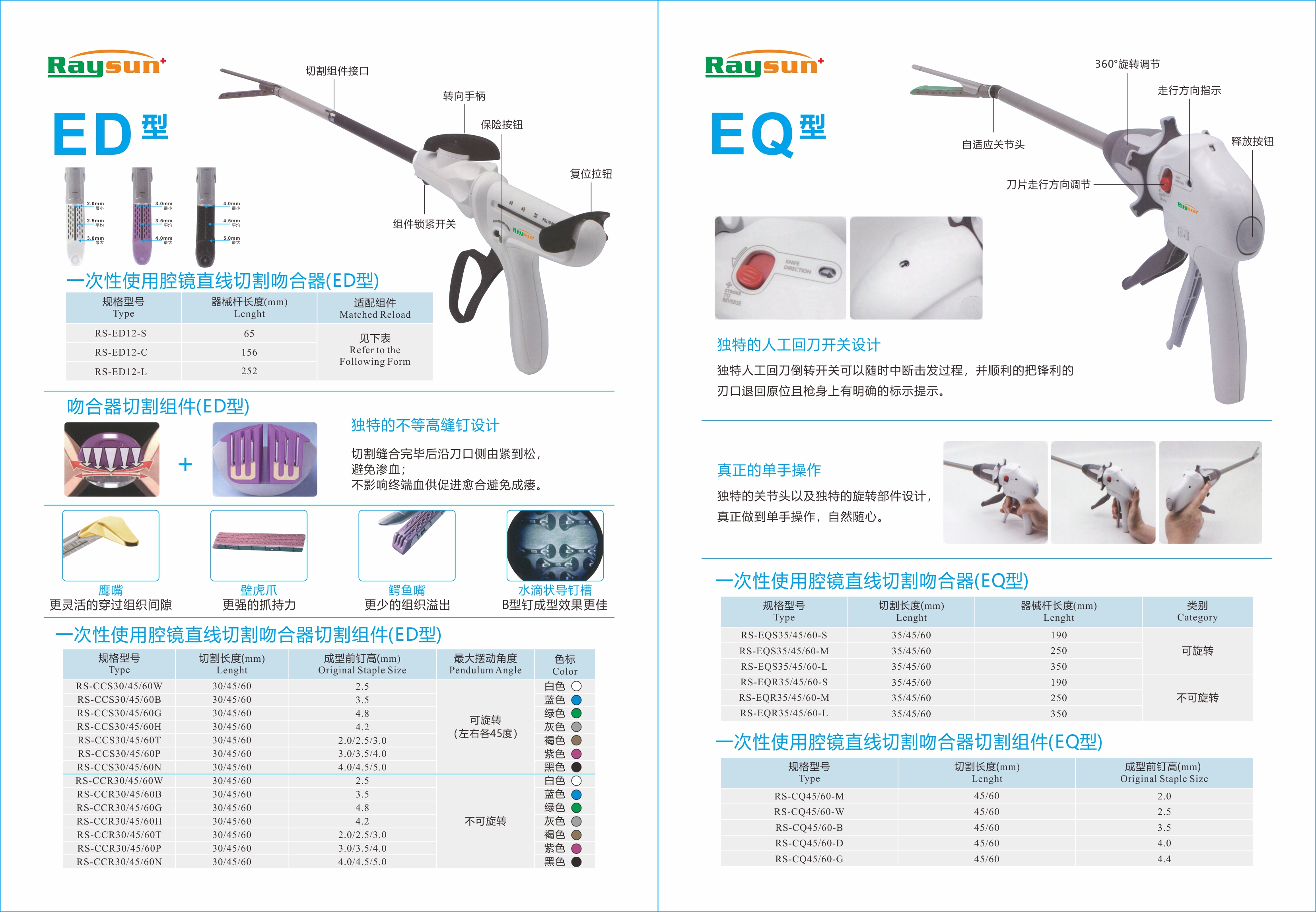 一次性使用腔鏡直線切割吻合器和切割組件