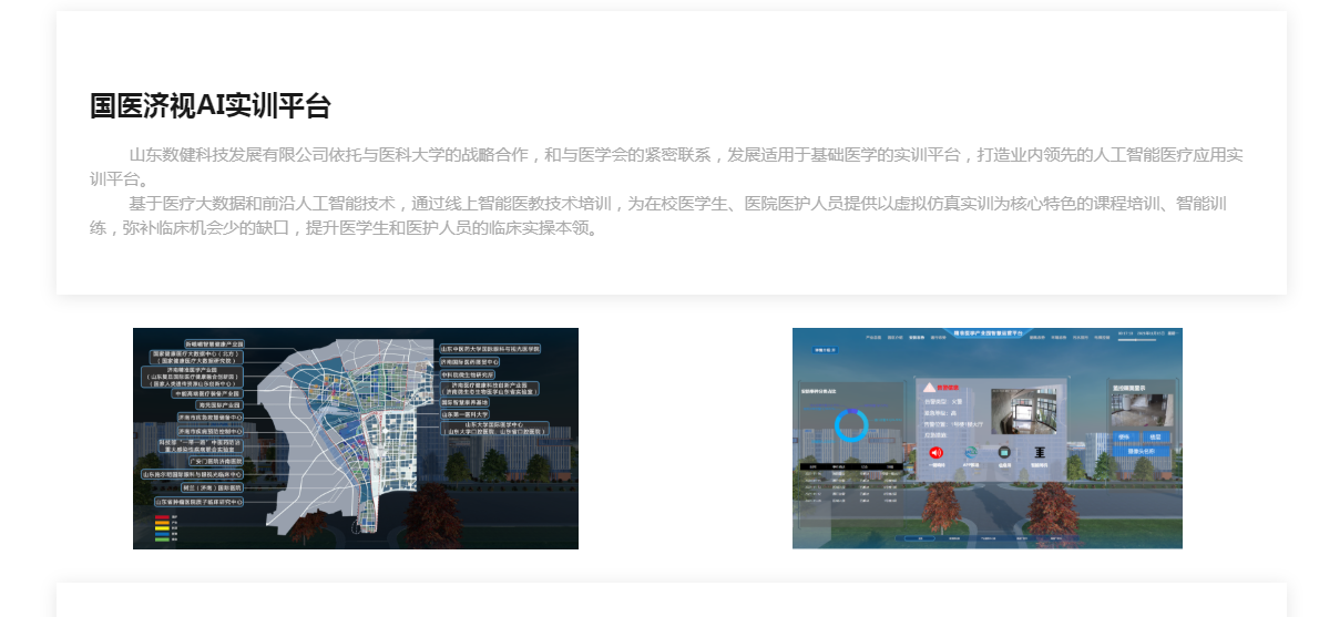 國醫(yī)濟(jì)視AI實(shí)訓(xùn)平臺