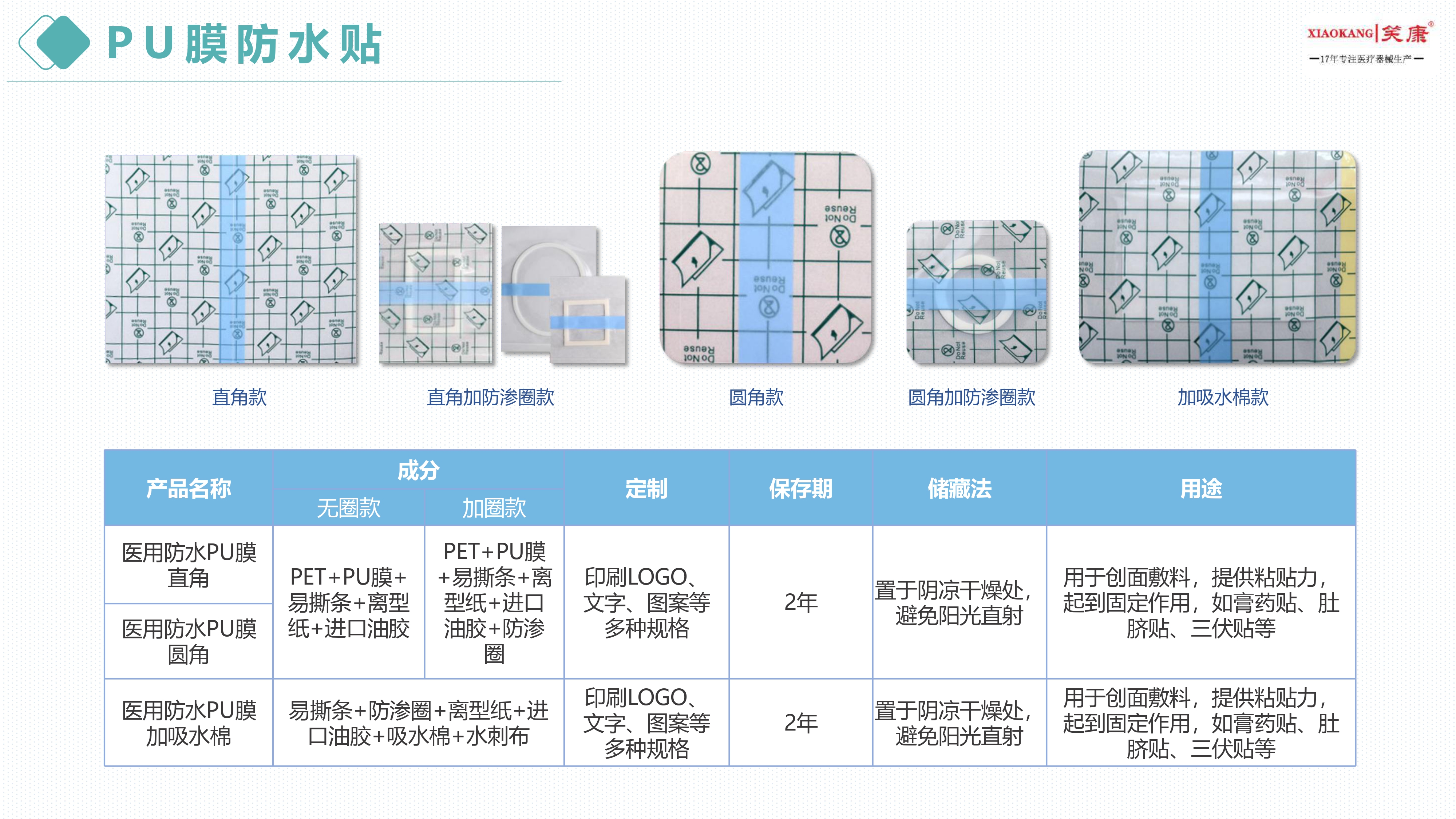 PU膜防水貼